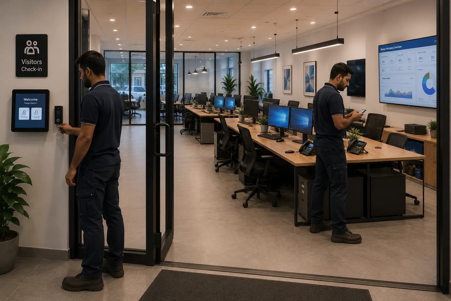 Visitor and front-of-house technology for a new Greenfield site