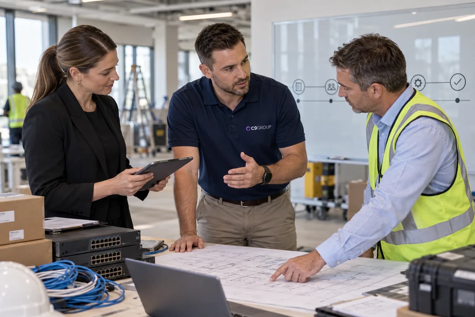 C9 GROUP technology lead coordinating clear project responsibilities with client stakeholders